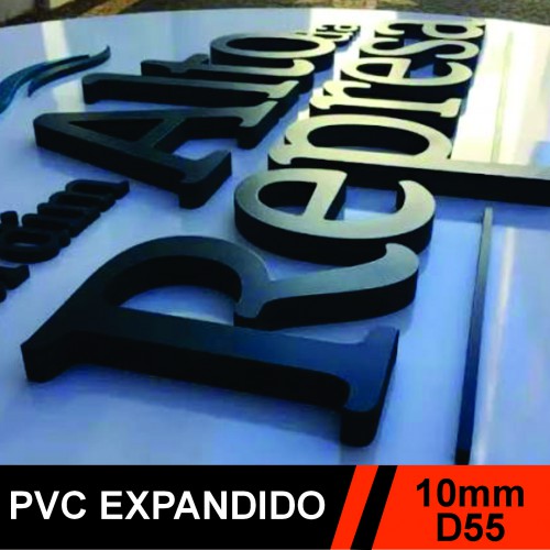 Pvc Expandido 10mm - Preto