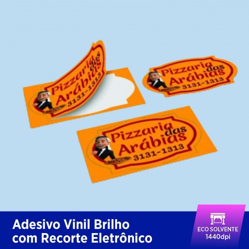 Adesivo Leitoso Brilho - Corte Contorno